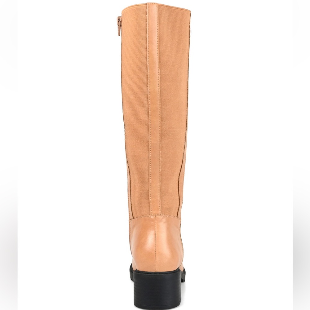 Journee Collection Women's Morgaan Extra Wide Calf Tan Knee High Boots NWT 8XWC - Picture 4 of 10